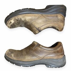 Dansko Men's Size 43 Wynn Brown Leather Casual Loafer US Size 9.5-10 Distressed